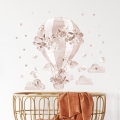 boho hot air balloon | wall sticker. children's wall decals. room decorations