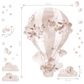 boho hot air balloon | wall sticker. children's wall decals. room decorations
