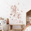 boho unicorn | wall sticker. children's wall decals. room decorations