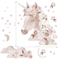 boho unicorn | wall sticker. children's wall decals. room decorations
