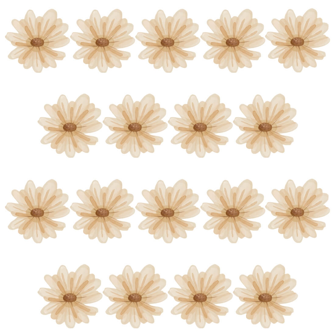 daisies boho | wall sticker. children's wall decals. room decorations