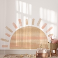 half sun wall decal. children's wall decals. room decorations