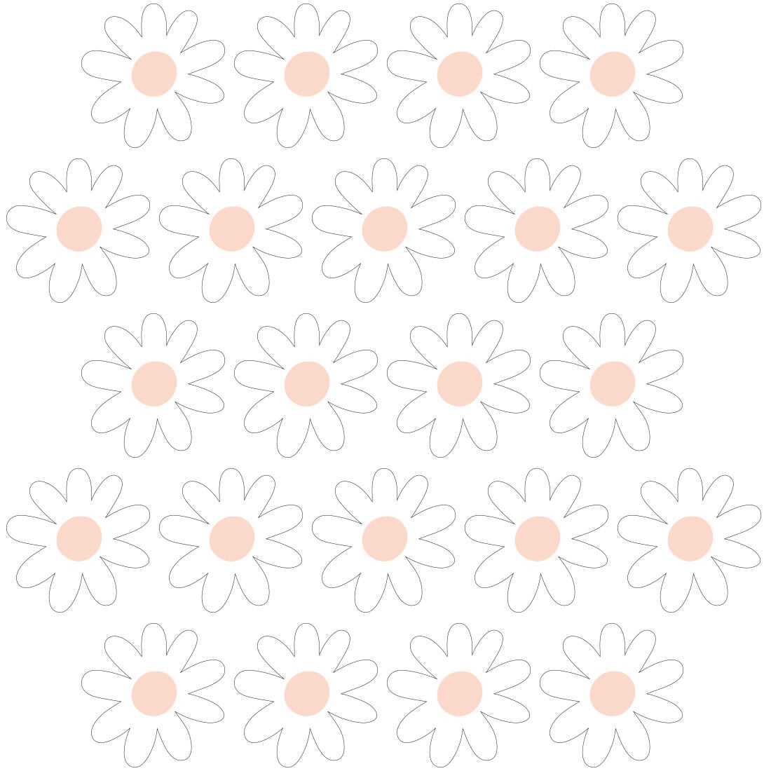daisy wall sticker / daisy wall decal / wall stickers