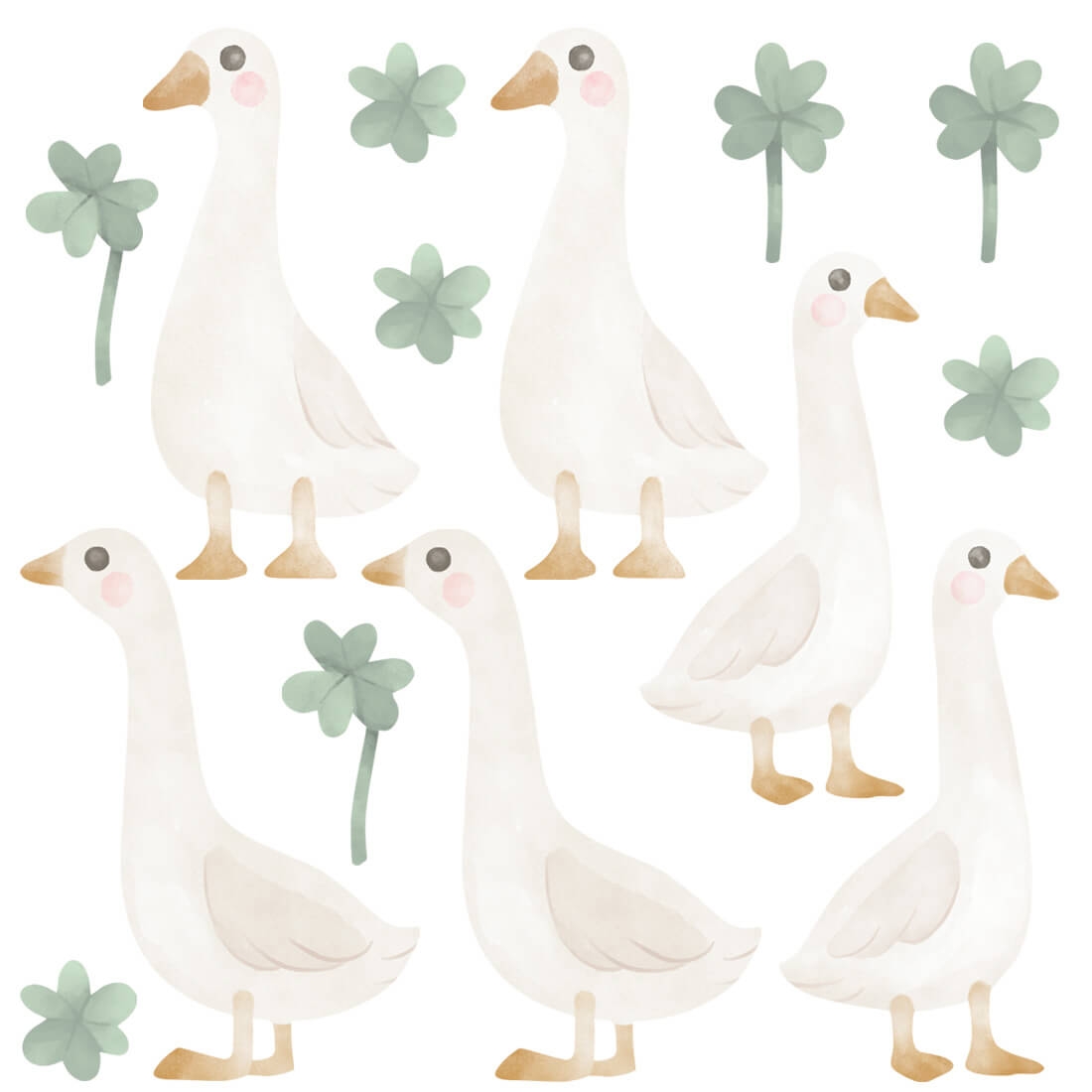 wall sticker geese / wall decal geese / wall sticker with geese