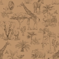 safari wallpaper / safari-themed wallpaper / children's wallpaper / pastelowe love wallpaper