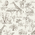 safari wallpaper / safari-themed wallpaper / children's wallpaper / pastelowe love wallpaper
