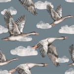 wallpaper | geese blue