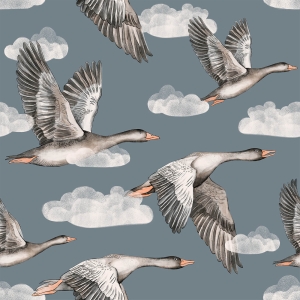 wallpaper | geese blue