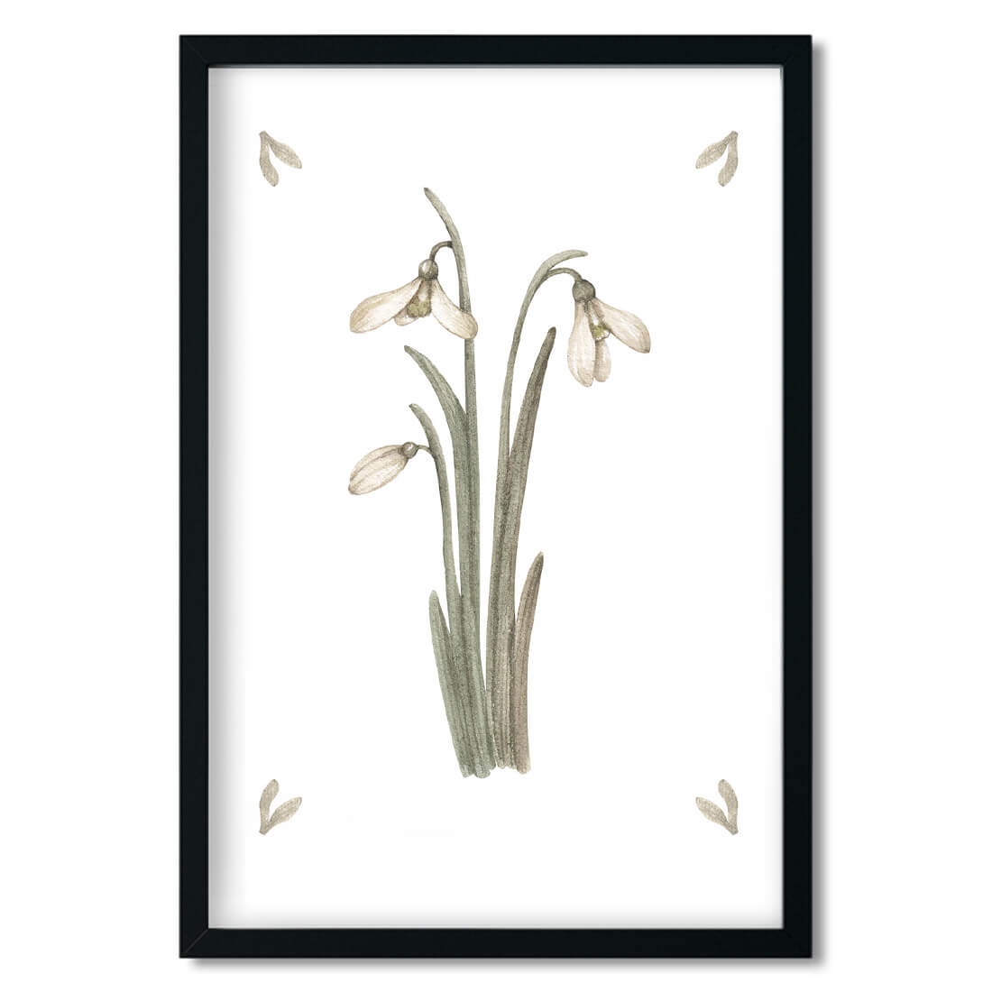 poster for children snowdrops / poster for children watercolor / poster for children / poster for a child's room