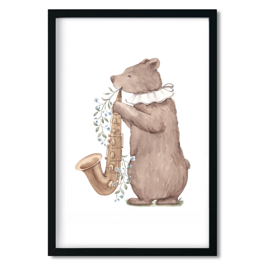 poster for children bear musician / poster for children watercolor / poster for children / poster for a child's room