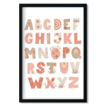 poster | alphabet boho I