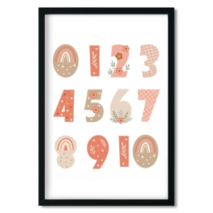 poster | numbers boho I