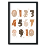 poster | numbers boho II