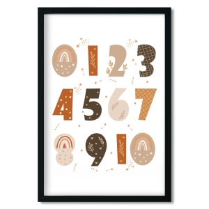 poster | numbers boho II