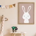 rabbit poster / boho posters / kids' poster / poster for children's room