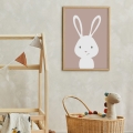 rabbit poster / boho posters / kids' poster / poster for children's room