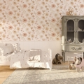 flower wallpaper / wallpaper with flowers / children's wallpaper / pastelowe love wallpaper
