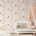 flower wallpaper / wallpaper with flowers / children's wallpaper / pastelowe love wallpaper