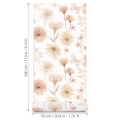 flower wallpaper / wallpaper with flowers / children's wallpaper / pastelowe love wallpaper