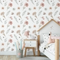 flower wallpaper / wallpaper with flowers / children's wallpaper / pastelowe love wallpaper