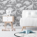 dinosaur wallpaper / wallpaper with dinosaurs / children's wallpaper / pastelowe love wallpaper