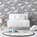 dinosaur wallpaper / wallpaper with dinosaurs / children's wallpaper / pastelowe love wallpaper