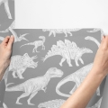 dinosaur wallpaper / wallpaper with dinosaurs / children's wallpaper / pastelowe love wallpaper