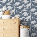 dinosaur wallpaper / wallpaper with dinosaurs / children's wallpaper / pastelowe love wallpaper