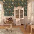 woodland wallpaper / wallpaper with forest animals / children's wallpaper / pastelowe love wallpaper