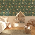 woodland wallpaper / wallpaper with forest animals / children's wallpaper / pastelowe love wallpaper