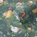 woodland wallpaper / wallpaper with forest animals / children's wallpaper / pastelowe love wallpaper