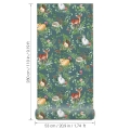 woodland wallpaper / wallpaper with forest animals / children's wallpaper / pastelowe love wallpaper