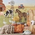 wallpaper farm / countryside wallpaper / wallpaper for kids / wallpaper pastelowe love