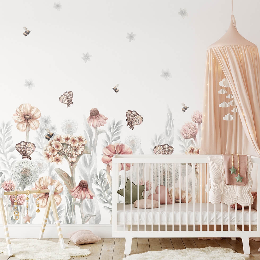 wallpaper flowers / floral wallpaper / wallpaper for kids / wallpaper pastelowe love