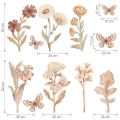 wall sticker flowers boho/ wall decal flowers / wall sticker with flowers