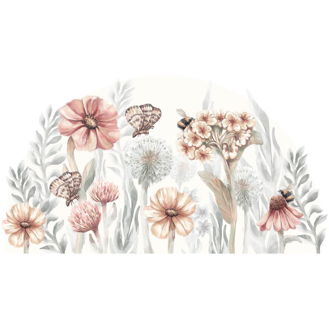 wall sticker flowers / wall decal flowers / wall sticker with flowers