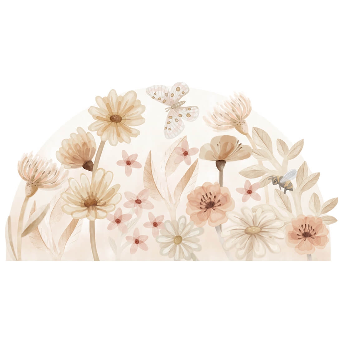 wall sticker flowers / wall decal flowers / wall sticker with flowers
