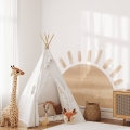 wall sticker half sun / wall decal sun beige / wall sticker with sunny