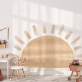 wall sticker half sun / wall decal sun beige / wall sticker with sunny