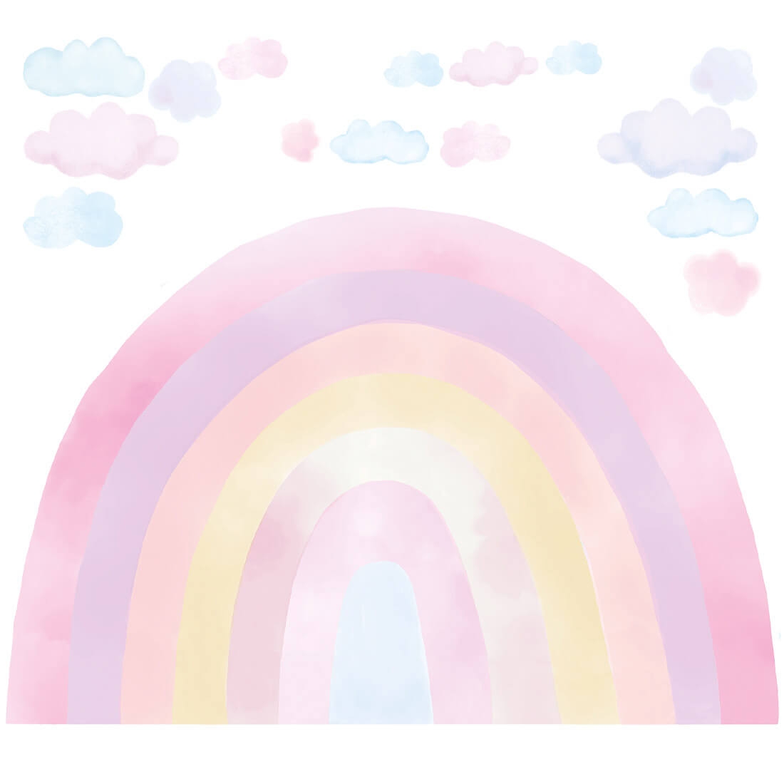 wall sticker rainbow / wall decal rainbow pink / wall sticker with rainbow