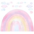 wall sticker rainbow / wall decal rainbow pink / wall sticker with rainbow