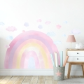 wall sticker rainbow / wall decal rainbow pink / wall sticker with rainbow