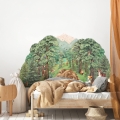 wall sticker forest / wall decal forest / wall sticker with forest