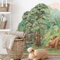 wall sticker forest / wall decal forest / wall sticker with forest