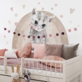 wall sticker cat / wall decal animals/ wall sticker with animals