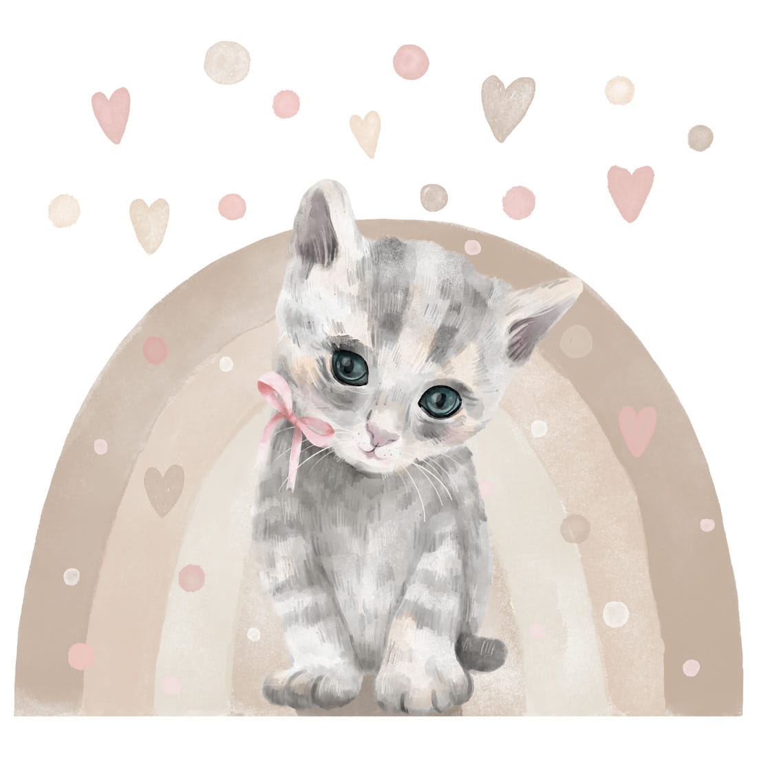wall sticker cat / wall decal animals/ wall sticker with animals