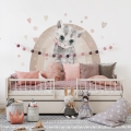 wall sticker cat / wall decal animals/ wall sticker with animals