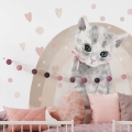 wall sticker cat / wall decal animals/ wall sticker with animals