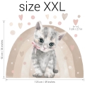 wall sticker cat / wall decal animals/ wall sticker with animals