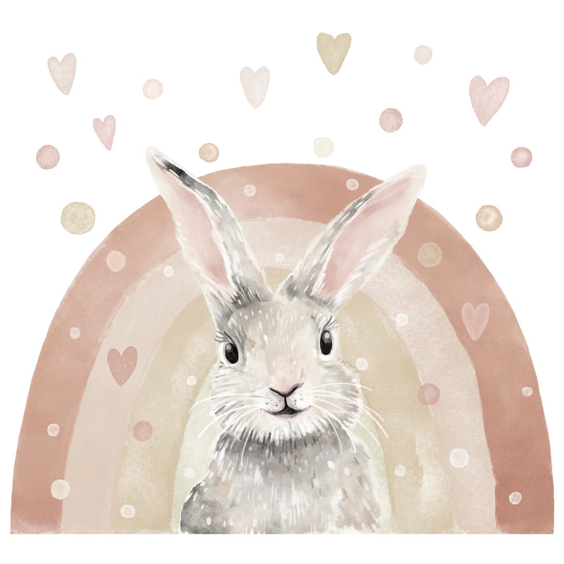 wall sticker bunny / wall decal animals/ wall sticker with animals